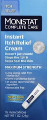 Monistat Instant Itch Relief Cream for Women, Fragrance-Free Formula with Aloe Vera Soothes and Cools Vaginal Itch, 1 Oz (Pack of 3)