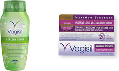 Vagisil Feminine Wash and Anti-Itch Cream Bundle, Includes 12 Fl Oz Body Wash and 1 oz Maximum Strength Cream