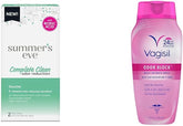 Summer's Eve Feminine Douche 2 Pack & Vagisil Feminine Wash for Intimate Hygiene, Odor Block, 12 oz