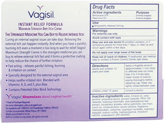 Vagisil Maximum Strength Anti-Itch Creme 1 oz (Pack of 2)