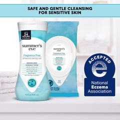 Summer's Eve Fragrance Free All-Over Feminine Wash, Gentle pH-Balanced Body Wash for Women, Removes Vaginal Odor, 15 Fl Oz