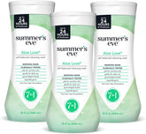 Summer's Eve Aloe Love All-Over Daily Feminine Wash, Gentle pH-Balanced Body Wash for Women Removes Vaginal Odor, 15 Fl Oz, Pack of 3