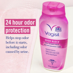 Vagisil Feminine Wash for Intimate Area Hygiene, Odor Block, Gynecologist Tested, Hypoallergenic, 12 oz, (Pack of 3)