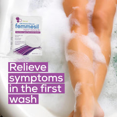 Femmesil Vaginal Antifungal Soap for Yeast Infection Relief for Women, Vaginal Itch & Irritation, Dermatologist Tested & Hypoallergenic Approved. All-Natural Vagina Soap Bar (75gm)