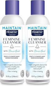 Monistat Boric Acid Feminine Wash,Fragrance-Free Intimate Wash for Women with Gentle pH-Balanced Formula,10 Fl Oz,(Pack of 2)