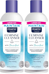 Monistat Boric Acid Feminine Wash, Fragrance-Free Intimate Wash for Women with Gentle pH-Balanced Formula, 16 Fl Oz (Pack of 2)