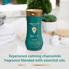 Summer's Eve Spa Calming Daily All-Over Feminine Wash, 12 Fl Oz, pH Balance Feminine Wash Formulated to Remove Odor