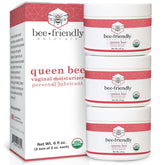 BeeFriendly Organic Vaginal Moisturizer, USDA Certified, Natural Vulva Cream For Dryness, Itching, Irritation, Redness, Chafing Of Vagina Due To Menopause & Thinning, 6 oz (3 Jars in a box)