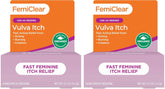 FemiClear Vaginal Ointment | Feminine Solution | Made with Pure Botanical Extracts | Feminine Hygiene Essentials | Vaginal Health | External Itch Formula | 0.5oz Tube (Pack of 2)