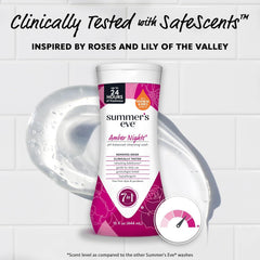 Bundle of Summer's Eve Delicate Blossom, Simply Sensitive, + Amber Nights Daily Refreshing All Over Feminine Body Wash, Removes Odor, Feminine Wash pH Balanced, 15 fl oz