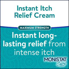 Monistat Instant Itch Relief Cream for Women, Fragrance-Free Formula with Aloe Vera Soothes and Cools Vaginal Itch, 1 Oz