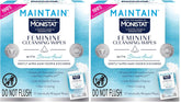 Monistat Feminine Wipes, 12 Ct, Pack of 2 | With Boric Acid | Fragrance Free
