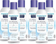 Monistat Boric Acid Feminine Wash,Fragrance-Free Intimate Wash for Women with Gentle pH-Balanced Formula,10 Fl Oz,(Pack of 6)