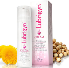 Lubrigyn - Cream for Feminine Care, Fusion of Natural Oil-Based Moisturizing Intimate Lubricant with Hyaluronic Acid and Fitoextract Bioactive for Easing Dryness and Enhancing Comfort, 1.7 fl oz