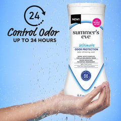 Summer's Eve Ultimate Odor Protection Daily Feminine Wash,pH-Balanced Formula Body Wash for Women with Boric Acid Helps Control Vaginal Odor,15 Fl Oz,(Pack of 3)