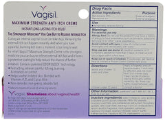 Vagisil Anti-Itch Crème, Maximum Strength, 1 Ounce