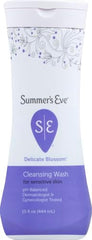 Summer's Eve Delicate Blossom All-Over Daily Feminine Wash, pH-Balanced Body Wash for Women, Removes Vaginal Odor and Refreshes, 15 Fl Oz (Pack of 2)