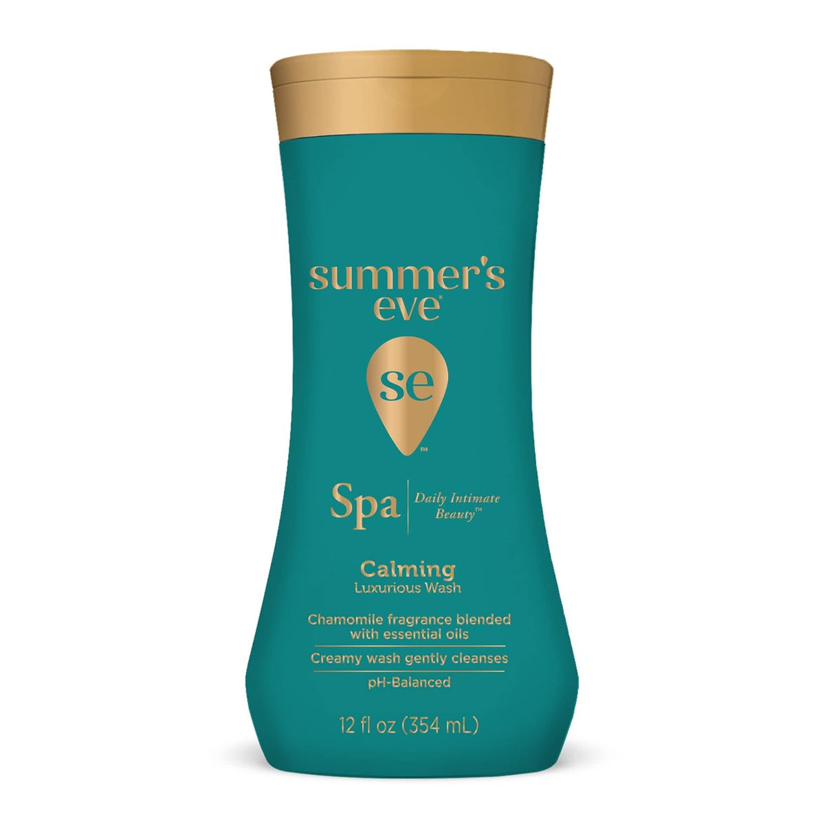 Summer's Eve Spa Calming Daily All-Over Feminine Wash, 12 Fl Oz, pH Balance Feminine Wash Formulated to Remove Odor