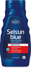 Selsun Blue Maximum Strength Anti-Dandruff Shampoo 11 oz & Vagisil Maximum Strength Anti-Itch Feminine Cream 1 oz Bundle