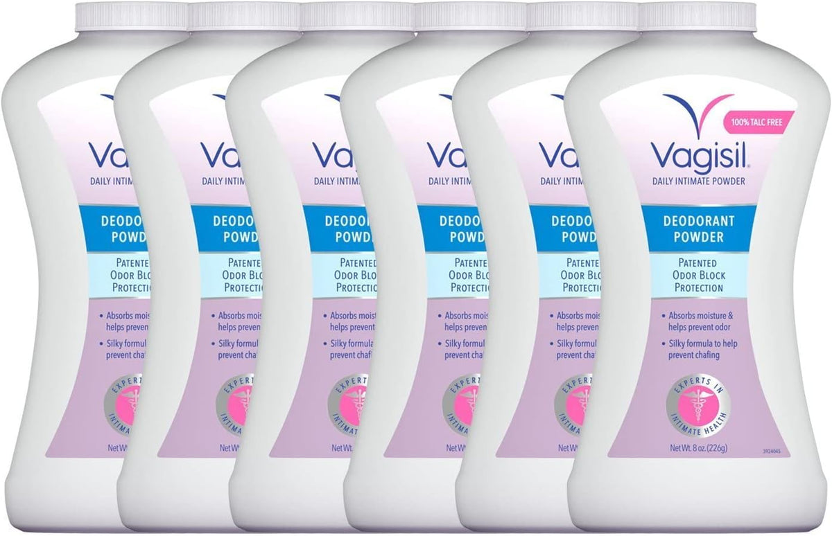 Vagisil Odor Block Deodorant Powder for Women, Talc-Free