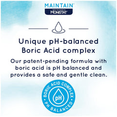 Monistat Boric Acid Feminine Wash,Fragrance-Free Intimate Wash for Women with Gentle pH-Balanced Formula,10 Fl Oz,(Pack of 6)