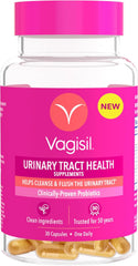 Vagisil Urinary Tract Health Supplements, Clinically-Proven Probiotics, Protects Urinary Tract Health, Clean Ingredients, Helps Cleanse and Flush UTI-Causing Bacteria, 1 Capsule Daily, 30 Capsules