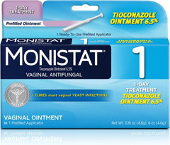 Monistat & Vagisil 1 Day Yeast Infection Treatments with 1 Tioconazole Prefilled Applicator Each for Women
