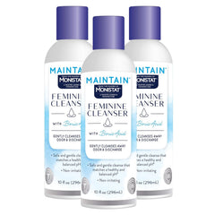 Monistat Boric Acid Feminine Wash, Fragrance-Free Intimate Wash for Women with Gentle pH-Balanced Formula, 10 Fl Oz, Pack of 3