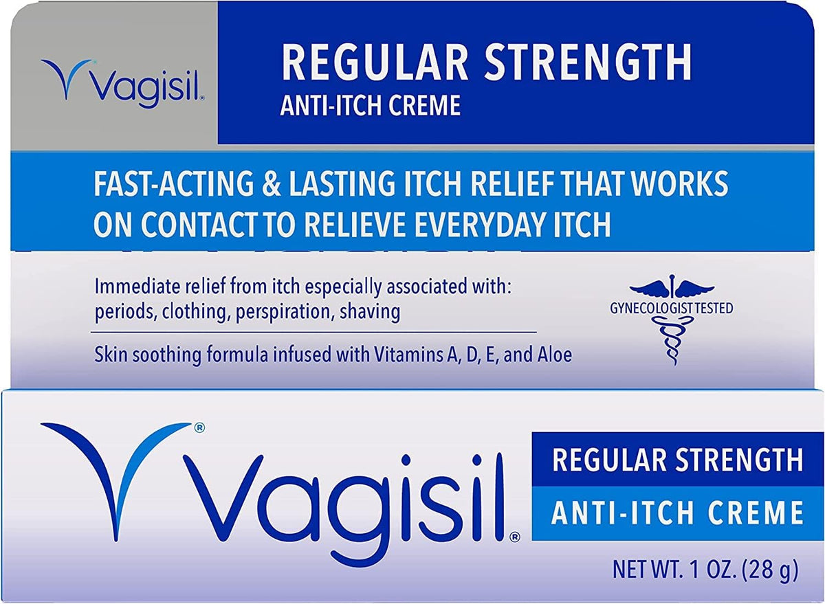 Vagisil Regular Strength Anti- Itch Creme 1 Ounce (29ml) (3 Pack)