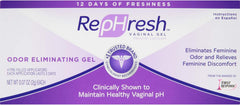 RepHresh Vaginal Gel Eliminates Feminine Odor, Vagisil Anti-Itch Cream Soothes Vaginal Irritation, 4ct 0.07oz, 1oz