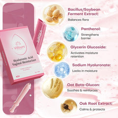 Villsure Hyaluronic Acid Vaginal Moisturizer for Women – pH Balance Support Vaginal Care Gel – Helps Relieve Dryness & Support Vaginal Health – Fragrance-Free