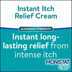 Monistat Instant Itch Relief Cream for Women, Fragrance-Free Formula with Aloe Vera Soothes and Cools Vaginal Itch, 1 Oz (Pack of 3)