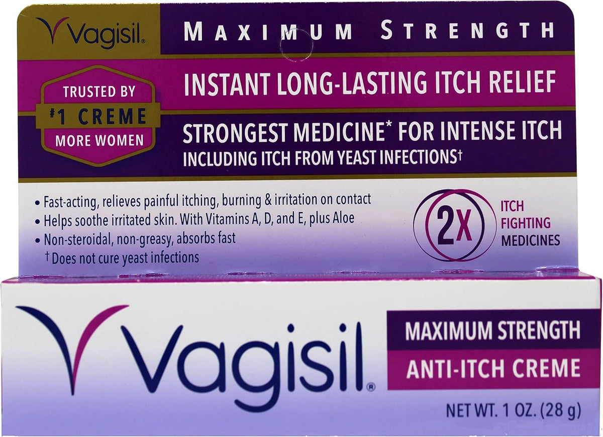 Vagisil Maximum Strength Feminine Anti-Itch Crème, 1oz