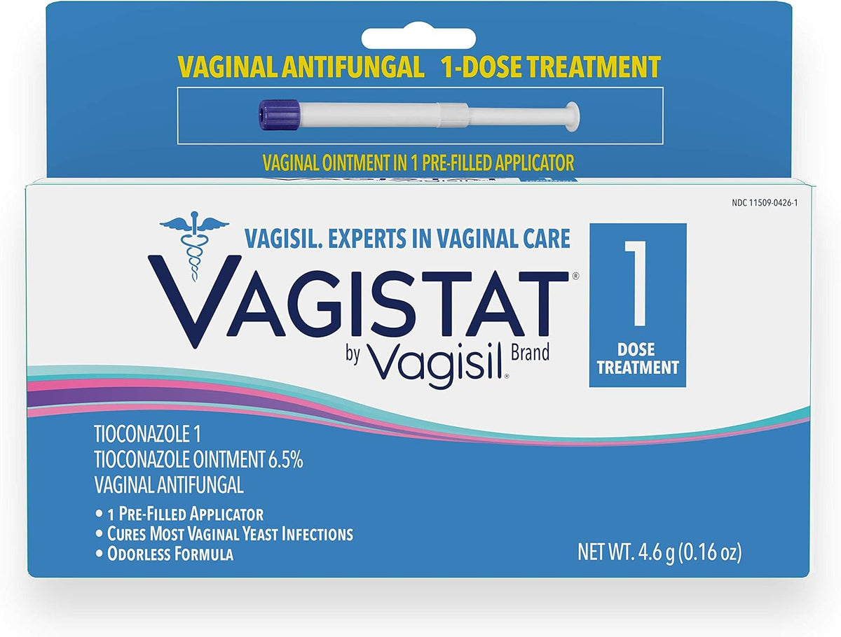 Monistat & Vagisil 1 Day Yeast Infection Treatments with 1 Tioconazole Prefilled Applicator Each for Women